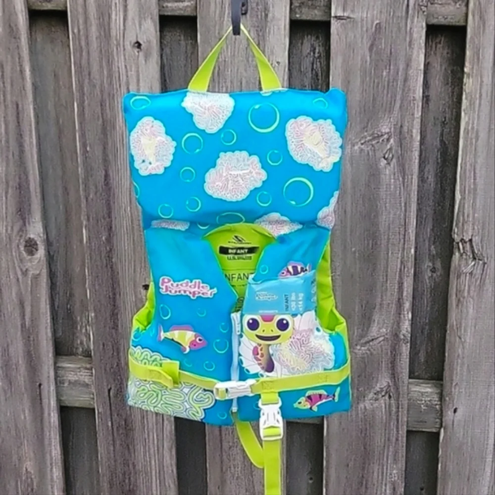 NEW - NWT Puddle Jumper Stearns Original Swim Shifters Infant Life Jacket & Vest